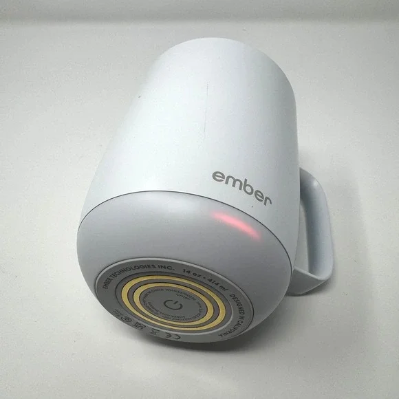 Ember Mug 2 Smart Temperature Control Mug 14oz White Set Charger Power Adapter - Picture 6 of 12